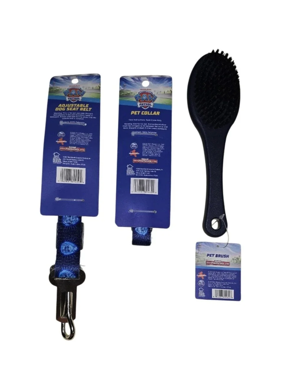 Paw Patrol Navy Blue Small Pets Collar, Leash & Brush Set
